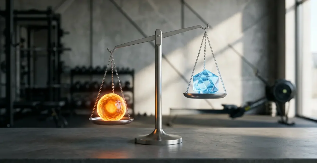 Athletic muscle recovery showing the balance between inflammation and repair processes